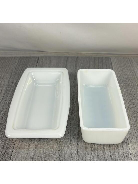 VTG Pyrex 60s Snowflake Garland Butter Dish & Lid - Picture 7 of 9